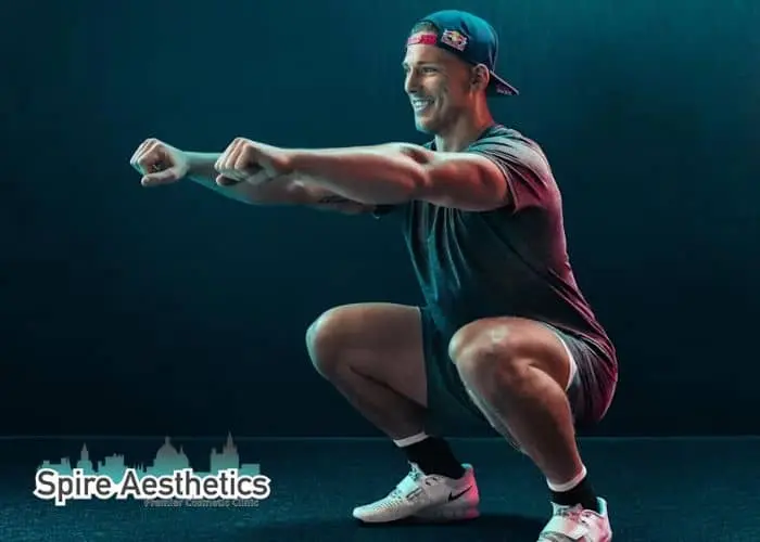 Image of man build leg muscle West Malling through exercise