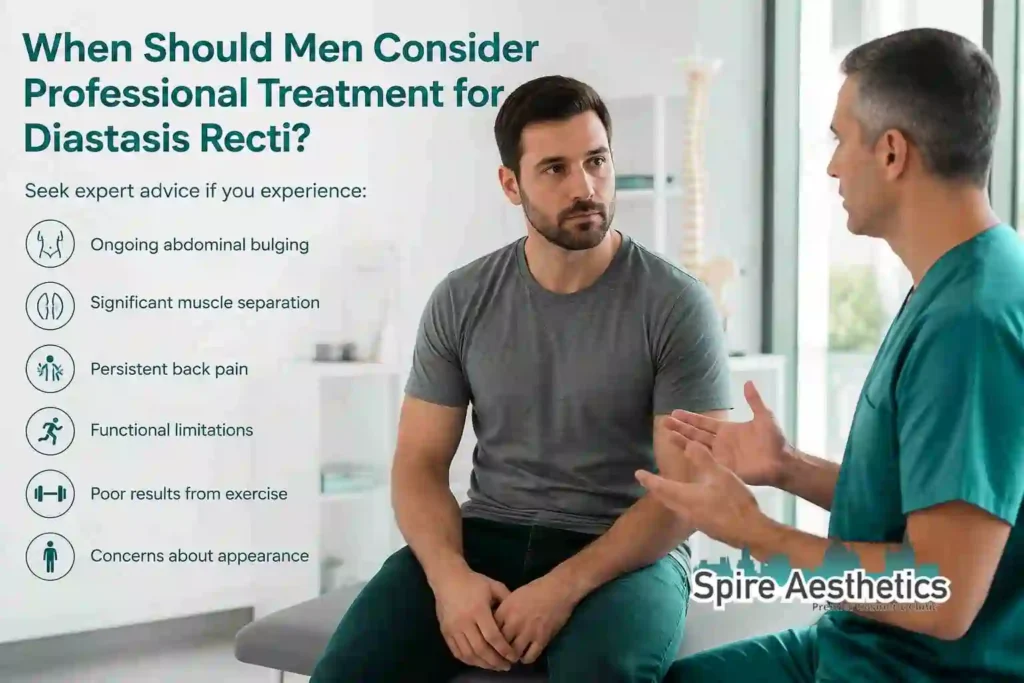 When Should Men Consider Professional Treatment for Diastasis Recti West Malling?